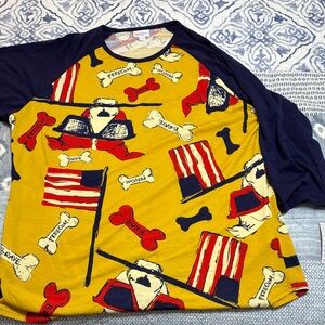 LuLaRoe Patriotic Randy Tee